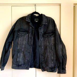 American eagle black jean jacket